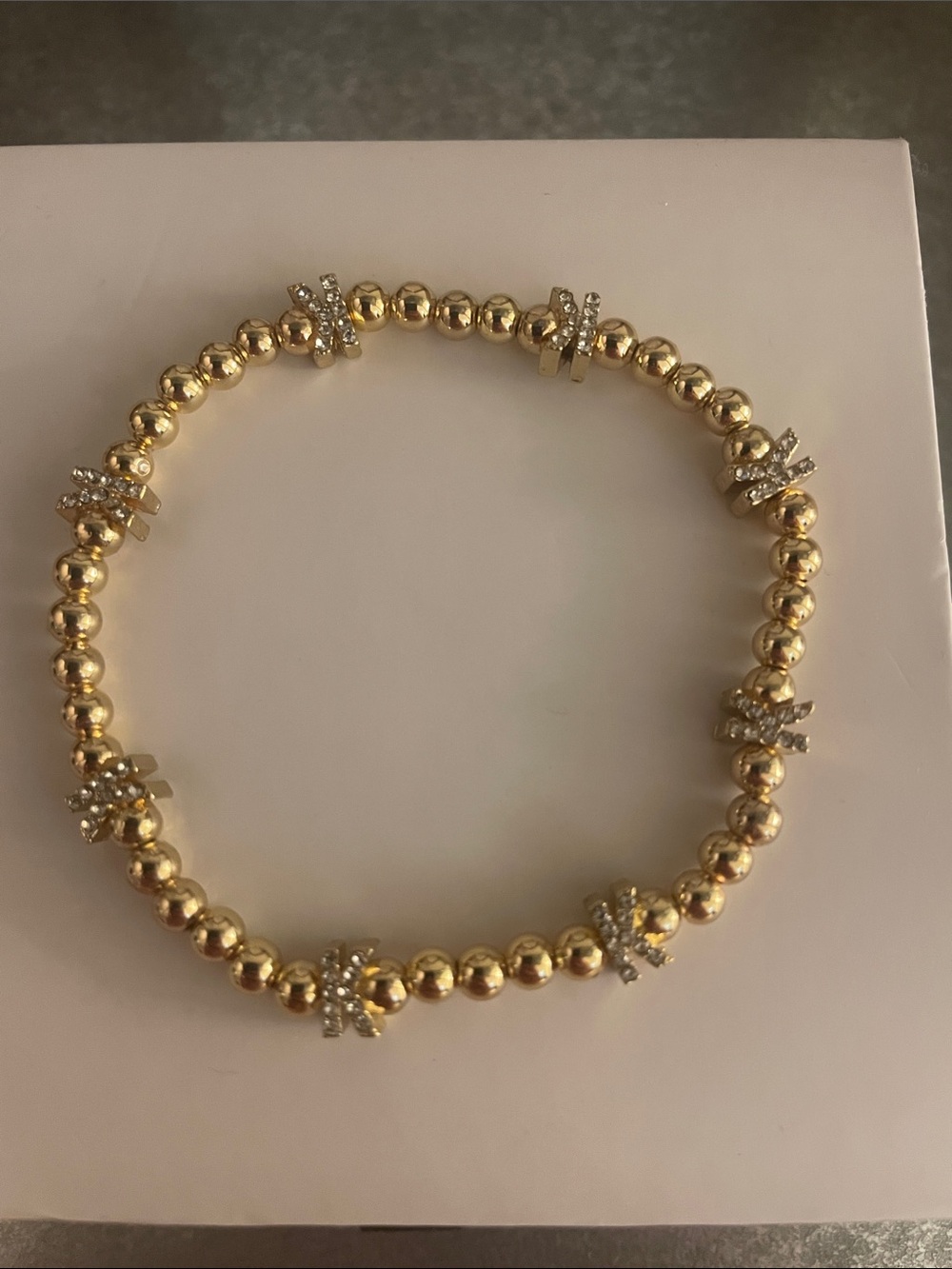Baublebar Gold Repeating Initial Pisa Bracelet